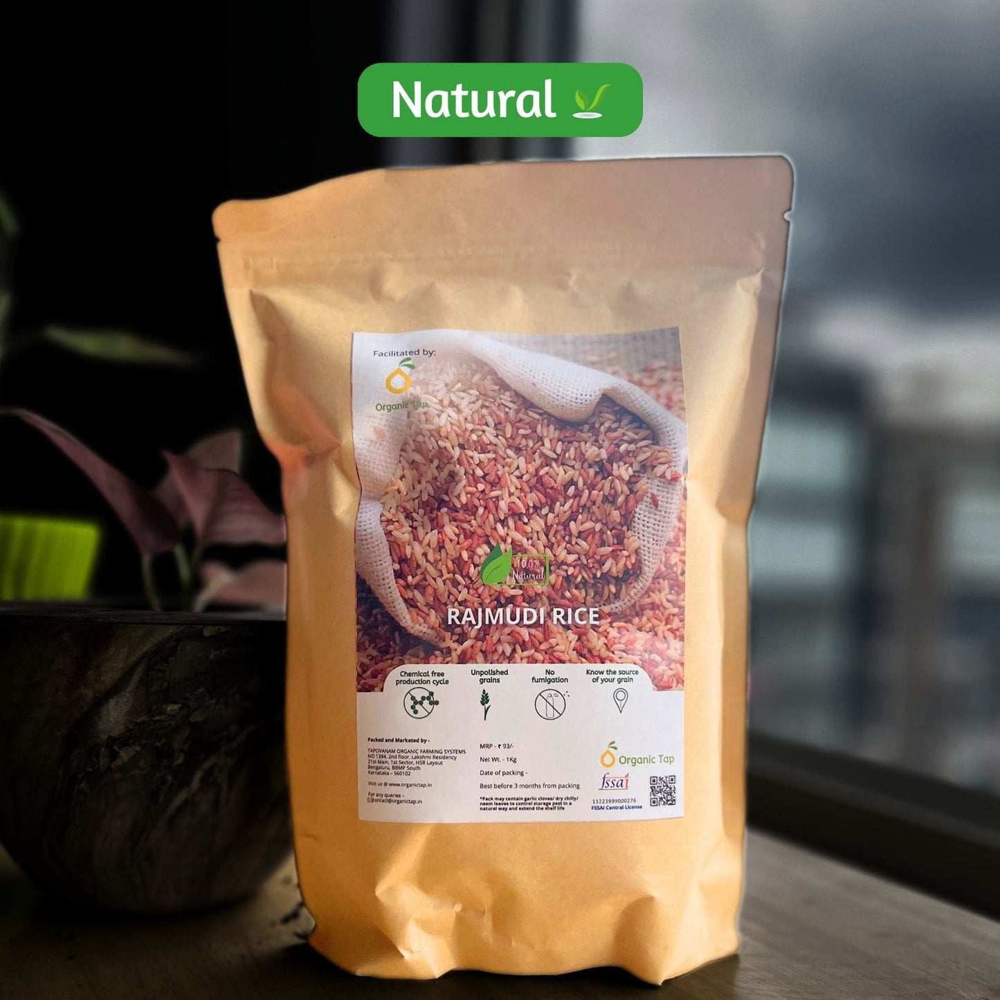 organic Rajamudi Rice - Online store for organic products in Bangalore - Groceries 