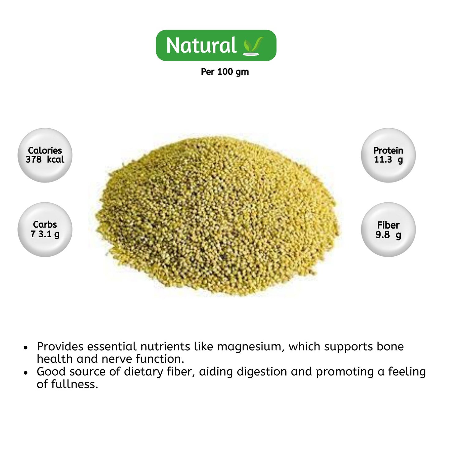 organic Browntop Millet - Online store for organic products in Bangalore - Grains | Groceries