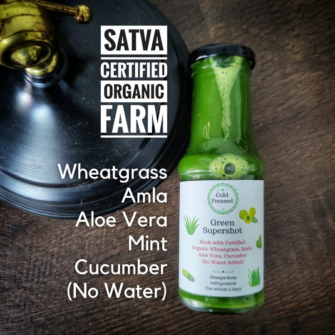 organic Cold Pressed Green Supershot - Online store for organic products in Bangalore - Beverages |
