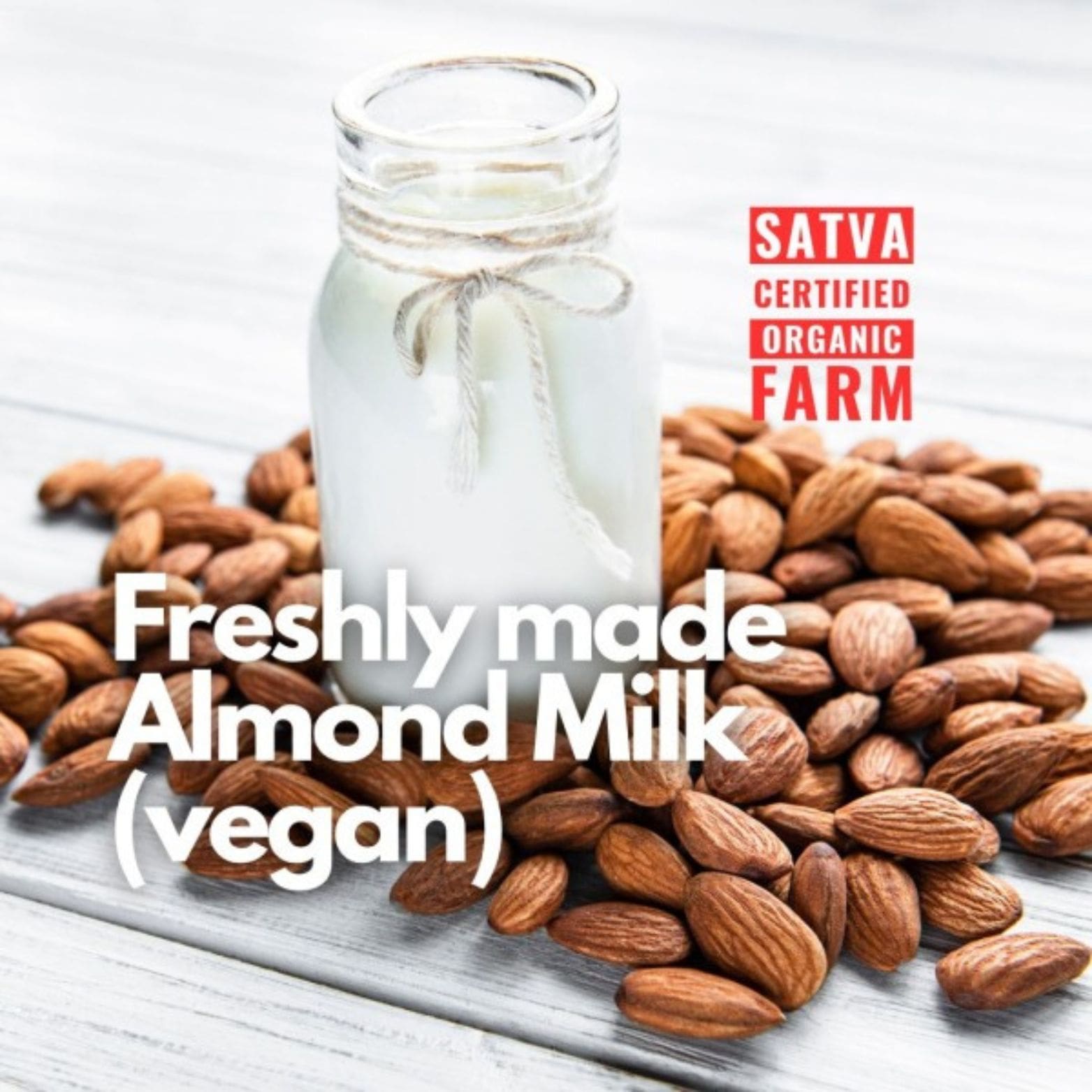 organic Almond Milk (Plain)- Freshly Made - Online store for organic products in Bangalore - Beverages | Kombucha