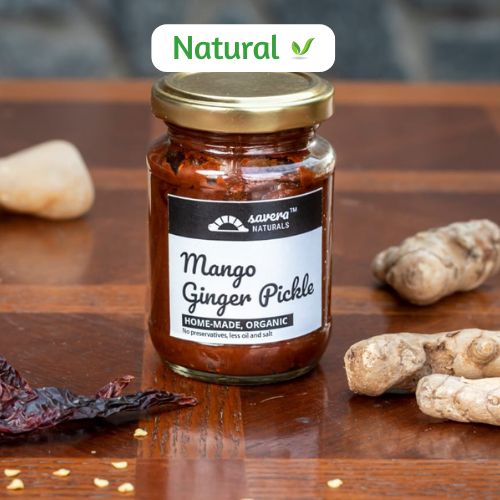 organic Mango Ginger Pickle - Online store for organic products in Bangalore - Groceries | Pickles