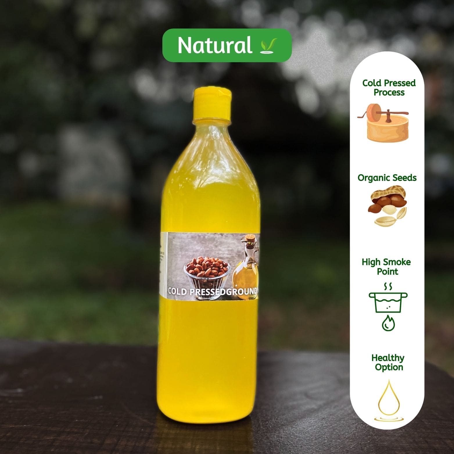 organic Cold Pressed Groundnut Oil - Online store for organic products in Bangalore - Cold pressed oils | Groceries