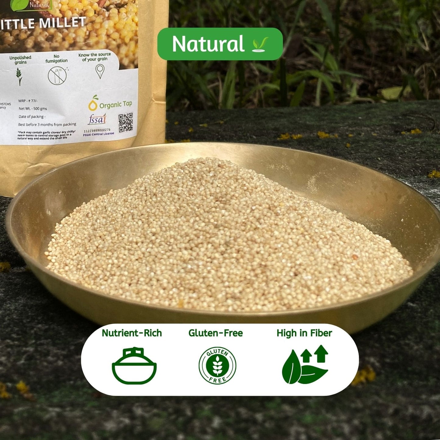 organic Organic Little Millet - Panicum sumatrense - Online store for organic products in Bangalore - Grains | Groceries