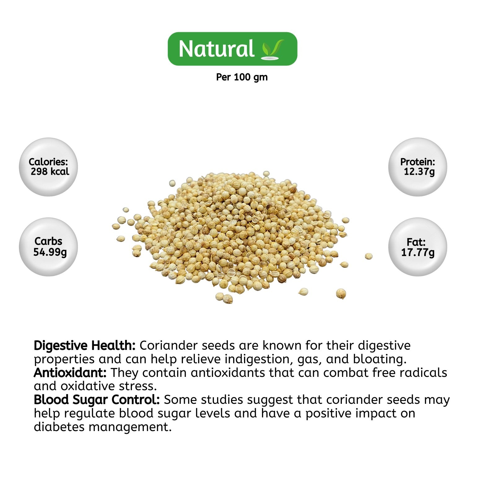 organic Coriander seeds | dhania seeds - Online store for organic groceries in Bangalore