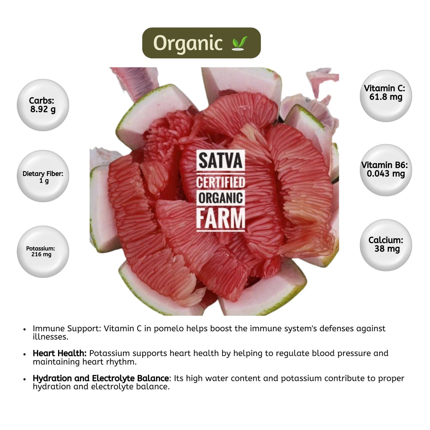 organic Peeled Pomelo - Online store for organic products in Bangalore - Fruits |