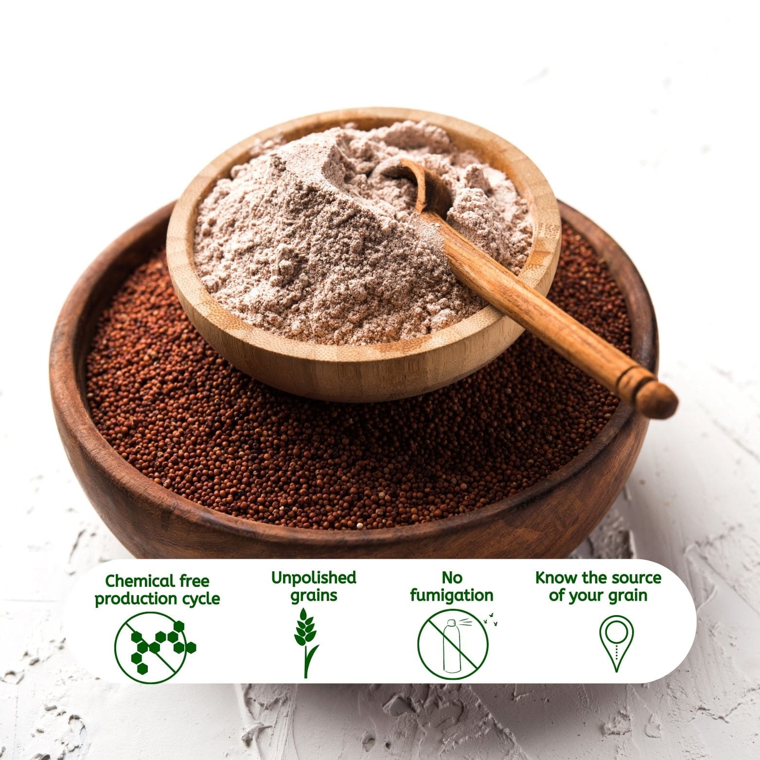 organic Ragi Flour - Online store for organic products in Bangalore - Finger millet | Flours