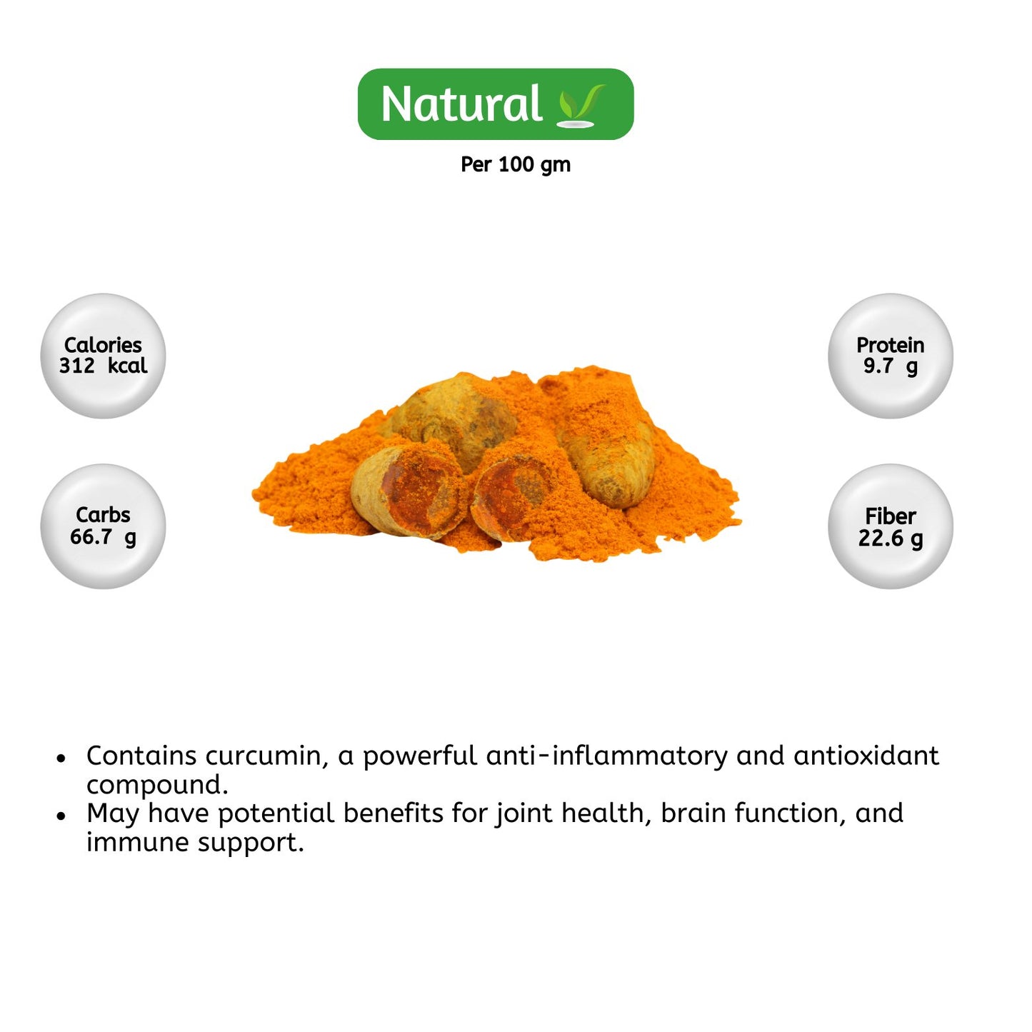 organic Turmeric Powder - Online store for organic products in Bangalore - Groceries |